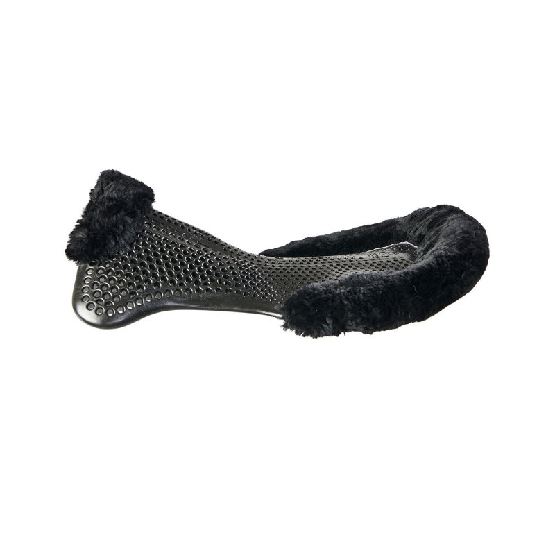 Acavallo Compensatore gel Classic montone rialzo anteriore - Nero - colore montone Sheepskin  Black