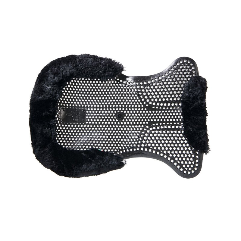 Acavallo Compensatore gel Classic montone rialzo anteriore - Nero - colore montone Sheepskin  Black