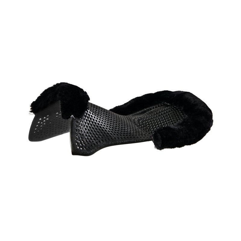 Acavallo Compensatore gel Classic montone rialzo posteriore - Nero - colore montone Sheepskin  Black