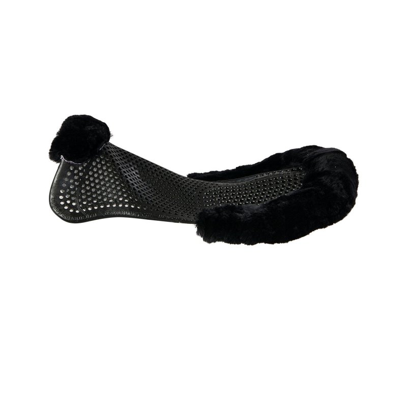 Acavallo Compensatore gel Classic montone rialzo posteriore - Nero - colore montone Sheepskin  Black