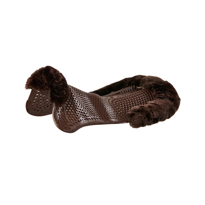 Acavallo Compensatore gel Classic montone rialzo posteriore - Marrone - colore montone Sheepskin  Brown