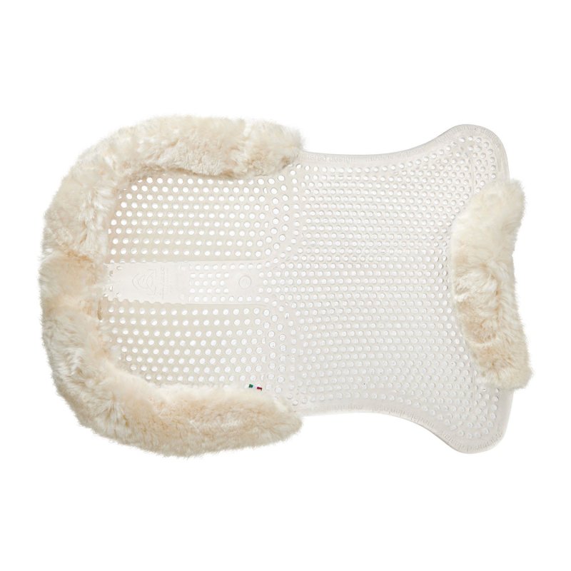 Acavallo Compensatore gel Classic montone rialzo posteriore - Trasparente - colore montone Sheepskin  Natural