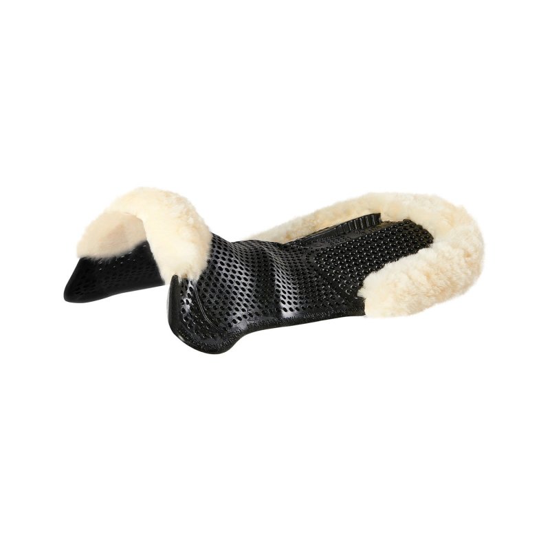 Acavallo Compensatore gel Classic montone rialzo posteriore - Nero - colore montone Sheepskin  Natural
