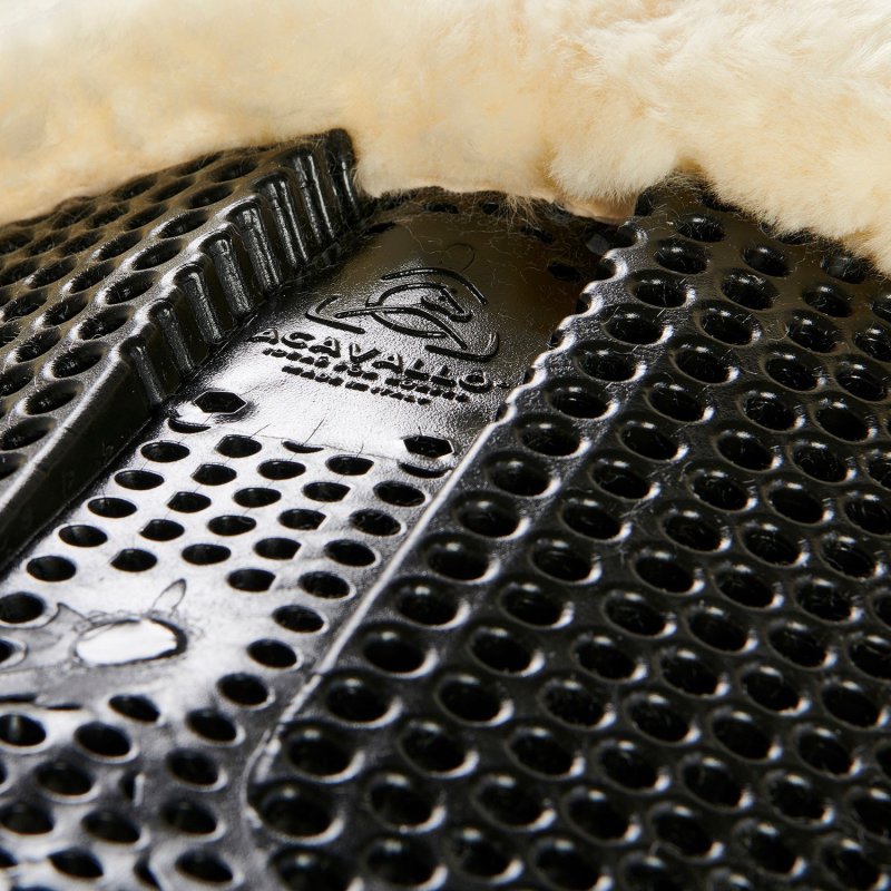 Acavallo Compensatore gel Classic montone rialzo posteriore - Nero - colore montone Sheepskin  Natural