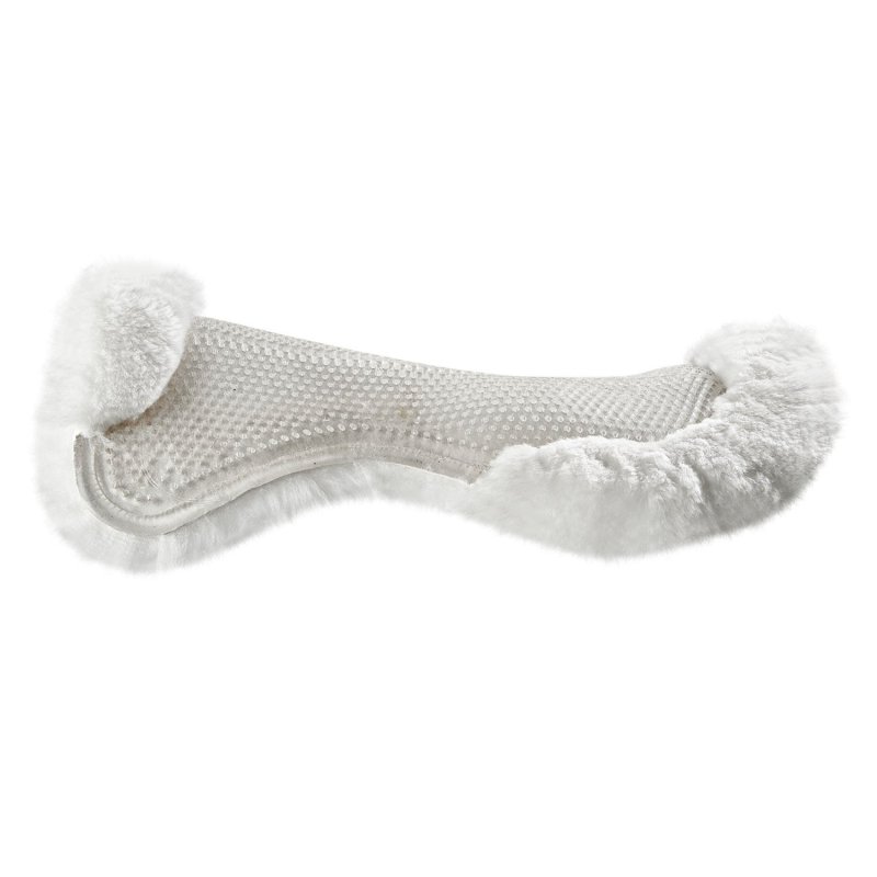 Acavallo Compensatore gel Classic rivestito in montone - Trasparente - colore montone Sheepskin  White