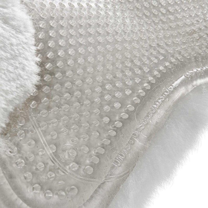 Acavallo Compensatore gel Classic rivestito in montone - Trasparente - colore montone Sheepskin  White
