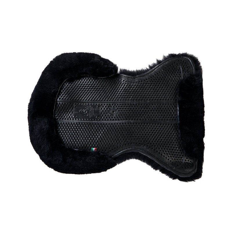 Acavallo Compensatore gel Classic rivestito in montone - Nero - colore montone Sheepskin  Black