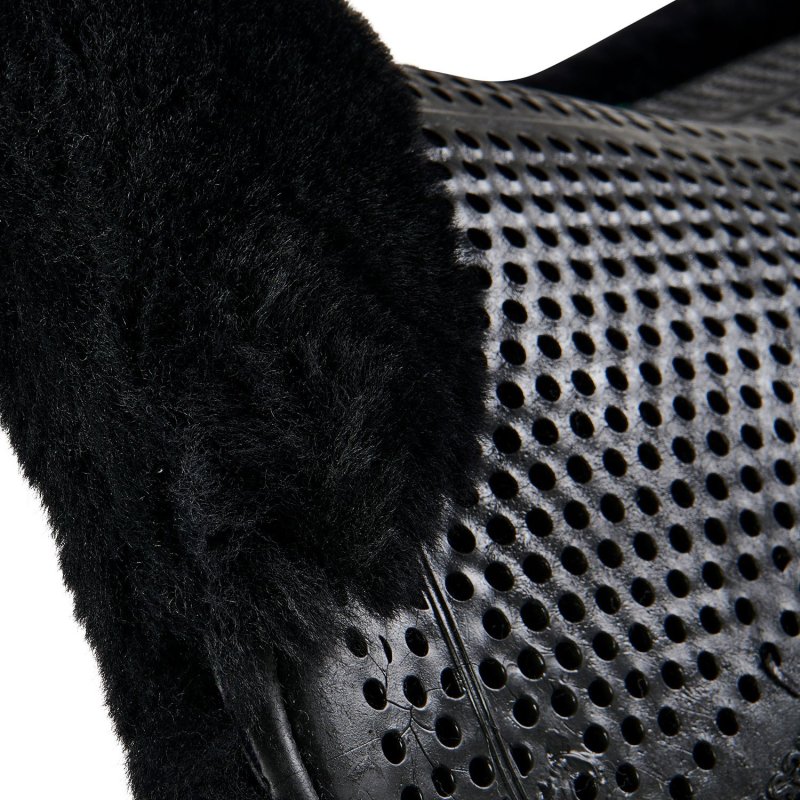 Acavallo Compensatore gel Classic rivestito in montone - Nero - colore montone Sheepskin  Black