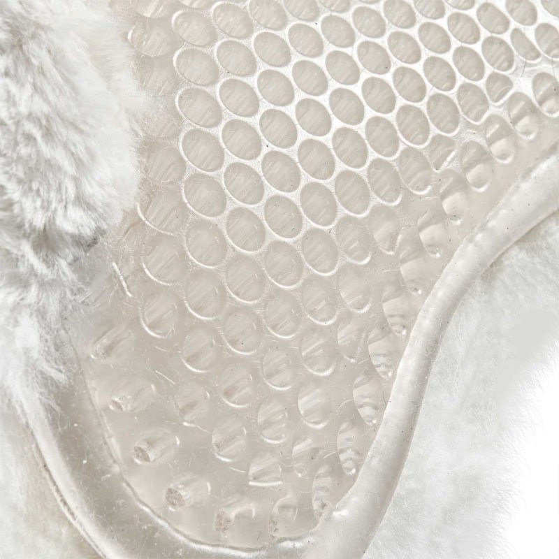 Acavallo Compensatore gel Classic montone integrale rialzo anteriore - Trasparente - colore montone Sheepskin  White
