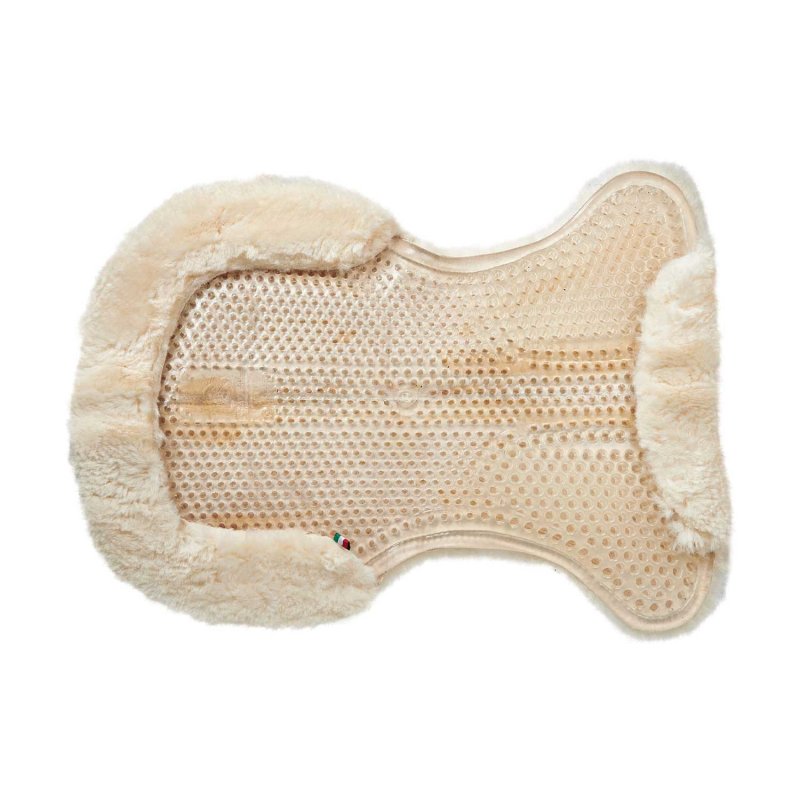 Acavallo Compensatore gel Classic montone integrale rialzo anteriore - Trasparente - colore montone Sheepskin  Natural