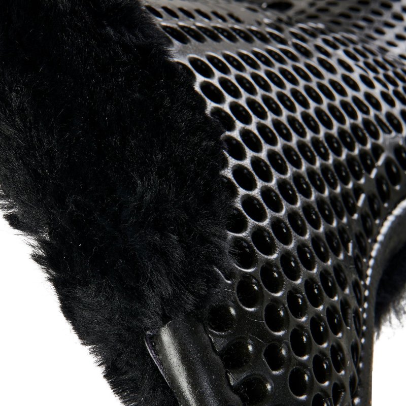 Acavallo Compensatore gel Classic montone integrale rialzo anteriore - Nero - colore montone Sheepskin  Black