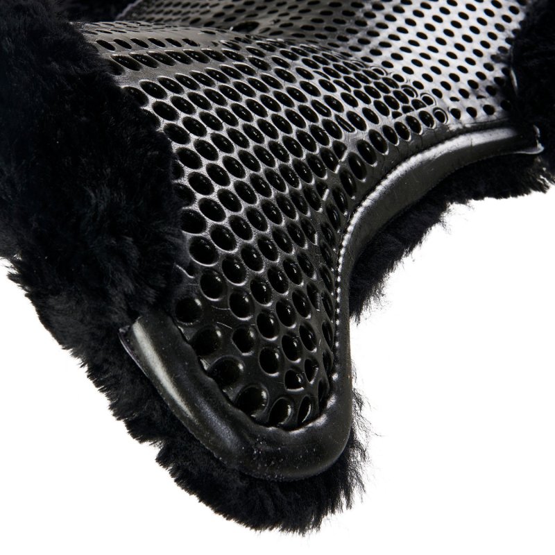 Acavallo Compensatore gel Classic montone integrale rialzo anteriore - Nero - colore montone Sheepskin  Black