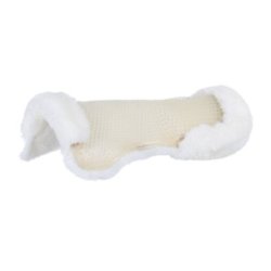 Acavallo Compensatore gel Classic montone integrale rialzo posteriore - Trasparente - colore montone Sheepskin  White