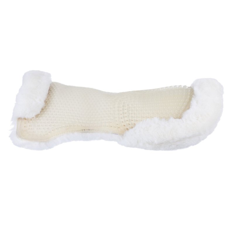 Acavallo Compensatore gel Classic montone integrale rialzo posteriore - Trasparente - colore montone Sheepskin  White