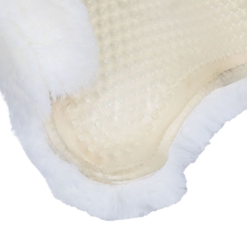 Acavallo Compensatore gel Classic montone integrale rialzo posteriore - Trasparente - colore montone Sheepskin  White
