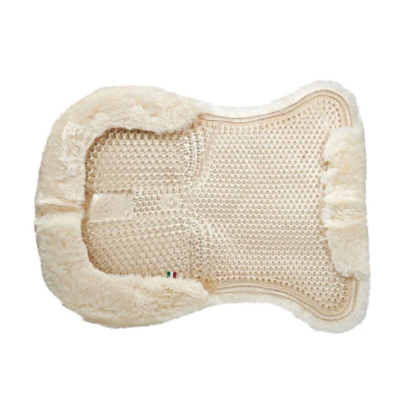 Acavallo Compensatore gel Classic montone integrale rialzo posteriore - Trasparente - colore montone Sheepskin  Natural