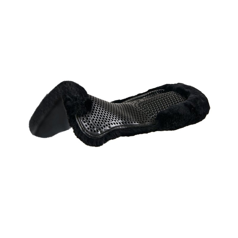 Acavallo Compensatore gel Classic montone integrale rialzo posteriore - Nero - colore montone Sheepskin  Black