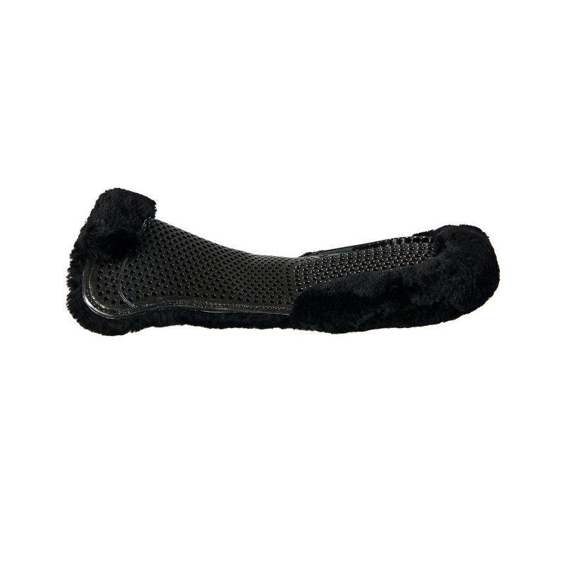 Acavallo Compensatore gel Classic montone integrale rialzo posteriore - Nero - colore montone Sheepskin  Black