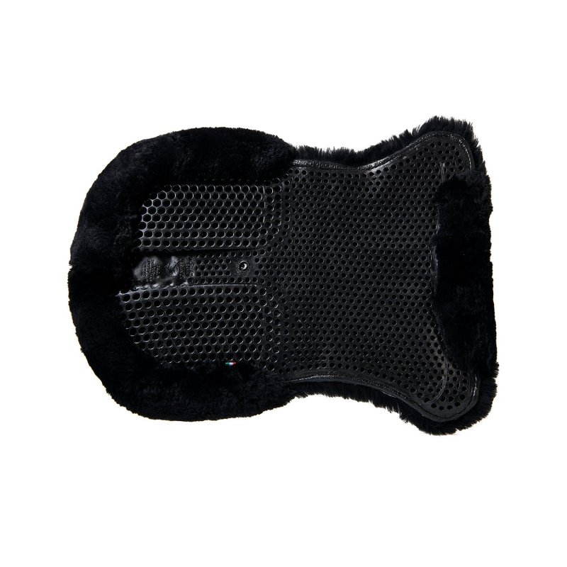 Acavallo Compensatore gel Classic montone integrale rialzo posteriore - Nero - colore montone Sheepskin  Black