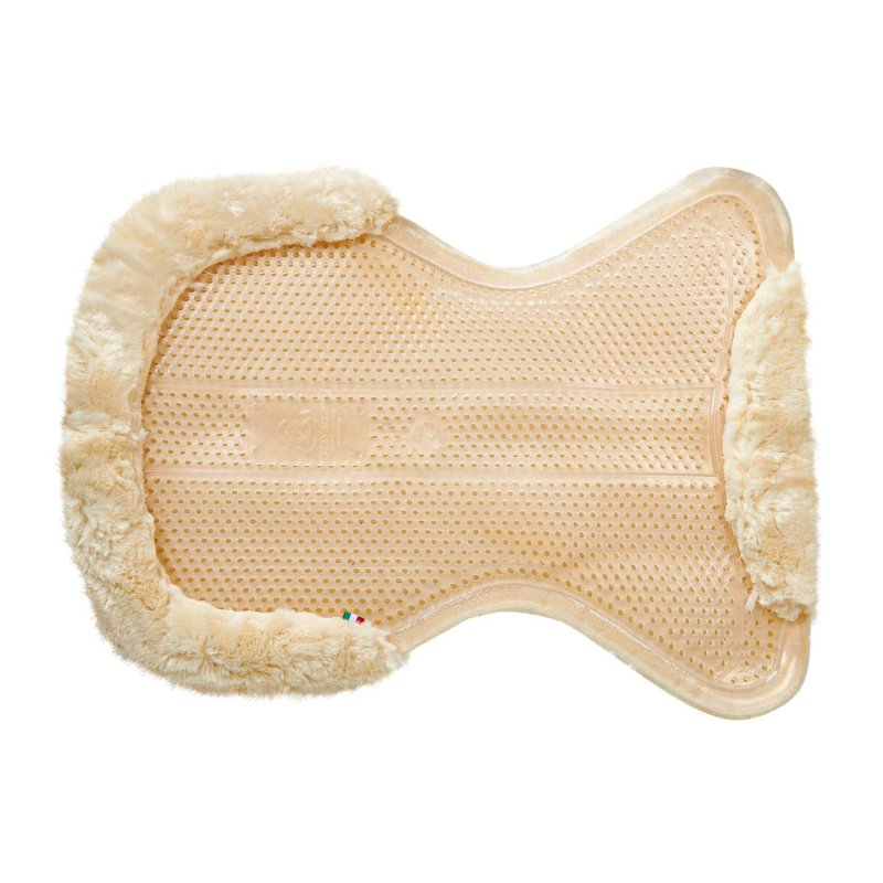 Acavallo Compensatore gel Classic rivestito in lana - Trasparente - colore montone Sheepskin  Natural