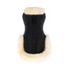 Acavallo Compensatore gel Massage con montone sagomato - Nero - colore montone Sheepskin  Natural