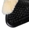 Acavallo Compensatore gel Massage con montone sagomato - Nero - colore montone Sheepskin  Natural