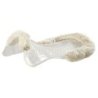 Acavallo Compensatore gel Massage con montone sagomato - Trasparente - colore montone Sheepskin  Natural