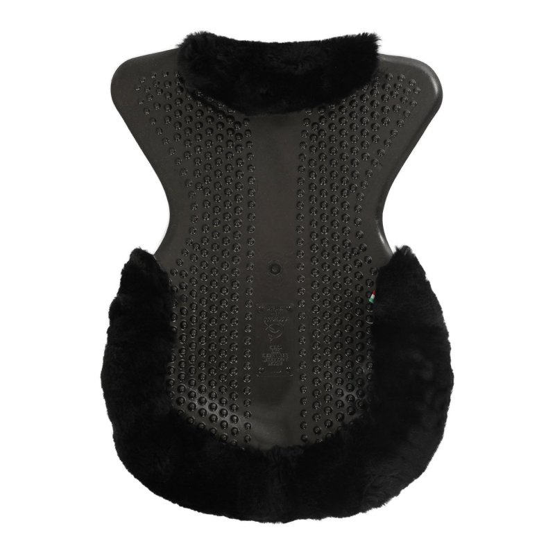 Acavallo Compensatore gel Massage con montone sagomato - Nero - colore montone Sheepskin  Black