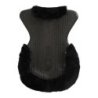 Acavallo Compensatore gel Massage con montone sagomato - Nero - colore montone Sheepskin  Black