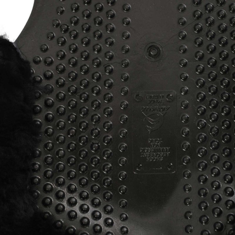 Acavallo Compensatore gel Massage con montone sagomato - Nero - colore montone Sheepskin  Black