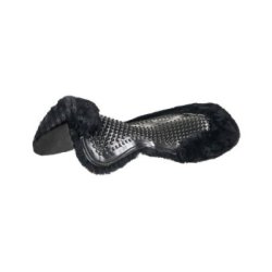 Acavallo Compensatore gel Massage rivestito in montone - Nero - colore montone Sheepskin  Black