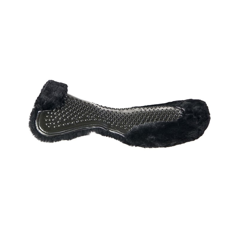 Acavallo Compensatore gel Massage rivestito in montone - Nero - colore montone Sheepskin  Black