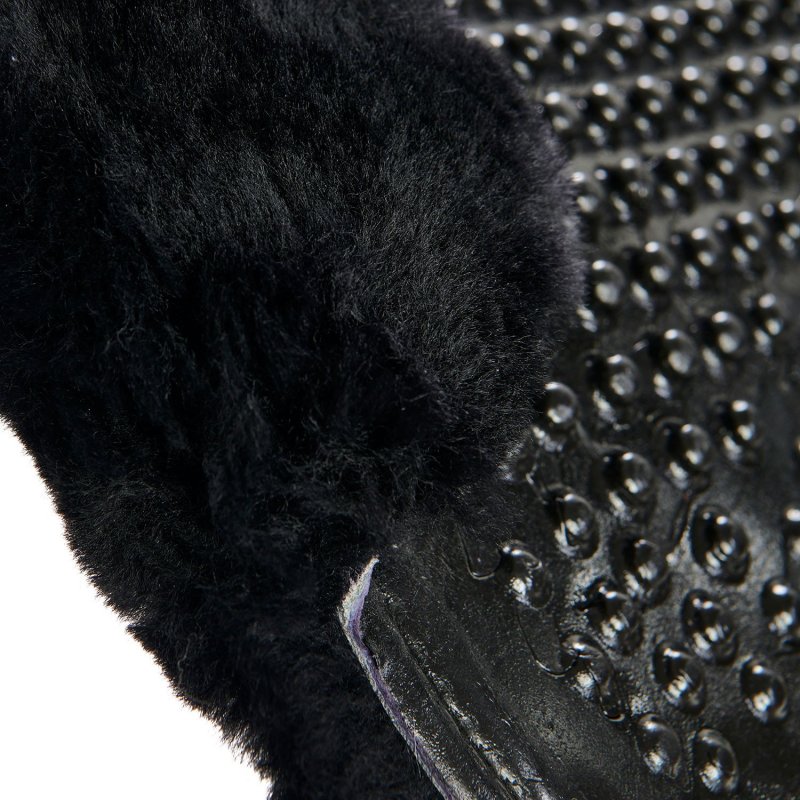 Acavallo Compensatore gel Massage rivestito in montone - Nero - colore montone Sheepskin  Black