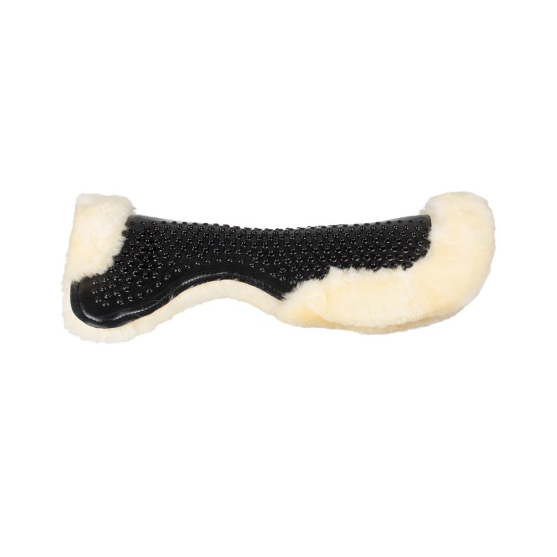 Acavallo Compensatore gel Massage rivestito in montone - Nero - colore montone Sheepskin  Natural
