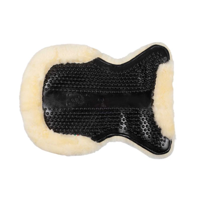 Acavallo Compensatore gel Massage rivestito in montone - Nero - colore montone Sheepskin  Natural