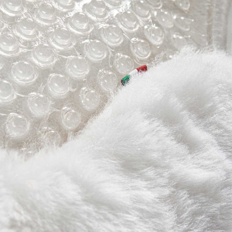 Acavallo Compensatore gel Massage rivestito in montone - Trasparente - colore montone Sheepskin  White