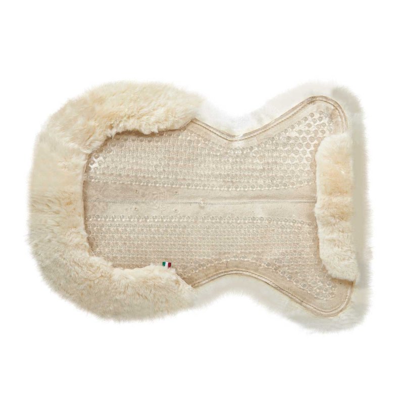 Acavallo Compensatore gel Massage rivestito in montone - Trasparente - colore montone Sheepskin  Natural