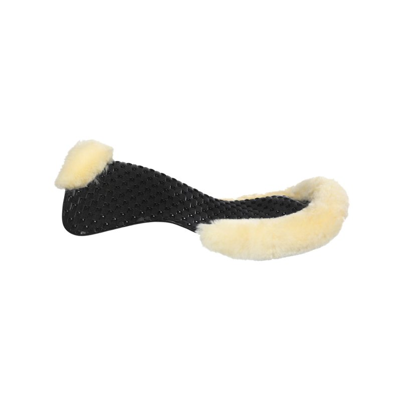 Acavallo Compensatore gel Respira con montone sagomato - Nero - colore montone Sheepskin  Natural