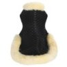 Acavallo Compensatore gel Respira con montone sagomato - Nero - colore montone Sheepskin  Natural