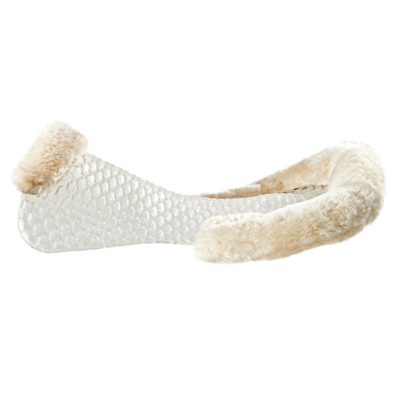 Acavallo Compensatore gel Respira con montone sagomato - Trasparente - colore montone Sheepskin  Natural