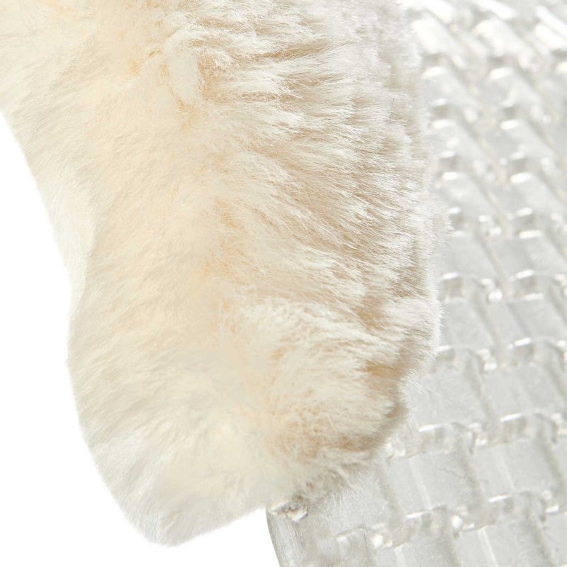 Acavallo Compensatore gel Respira con montone sagomato - Trasparente - colore montone Sheepskin  Natural