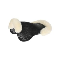 Acavallo Compensatore pony gel Classic con montone sagomato - Nero - colore montone Sheepskin  Natural