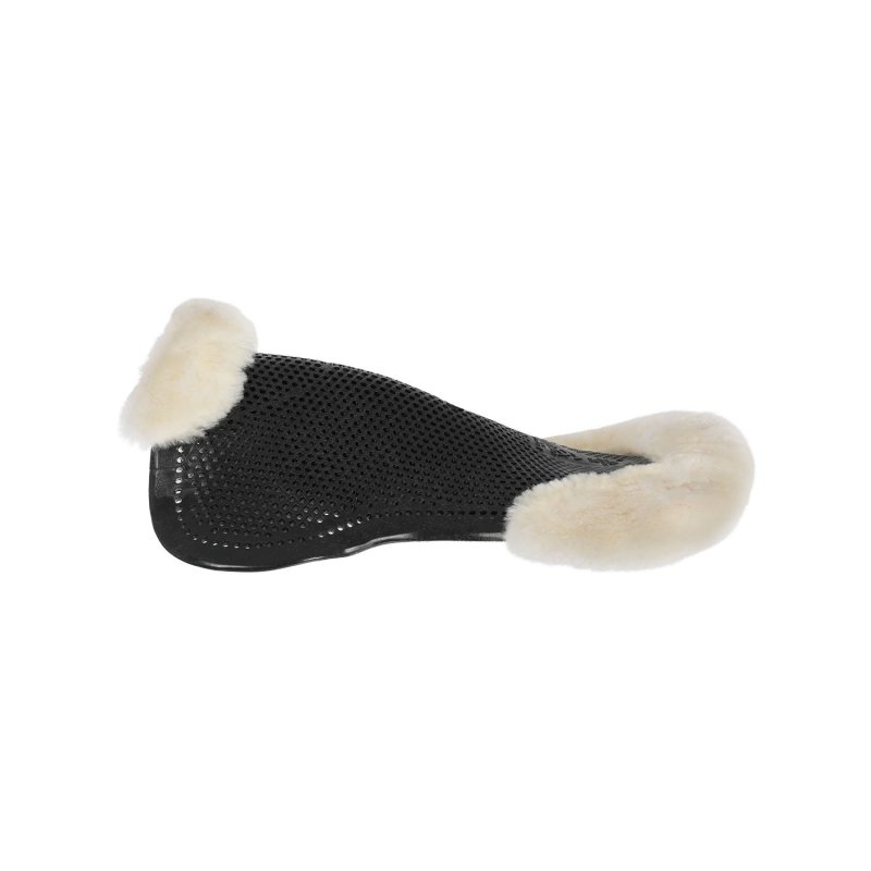 Acavallo Compensatore pony gel Classic con montone sagomato - Nero - colore montone Sheepskin  Natural