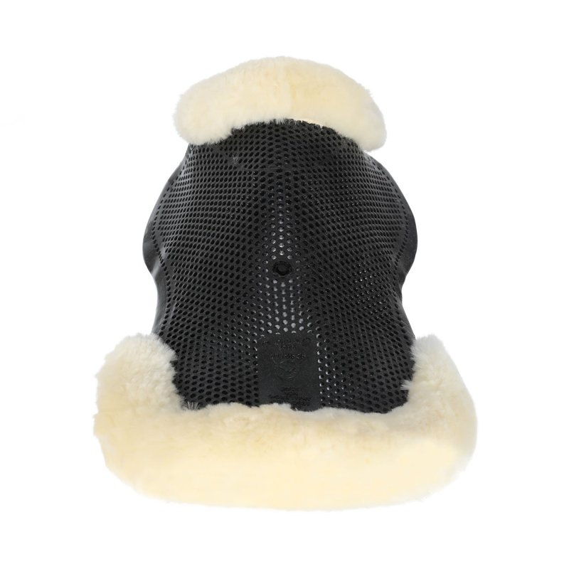 Acavallo Compensatore pony gel Classic con montone sagomato - Nero - colore montone Sheepskin  Natural