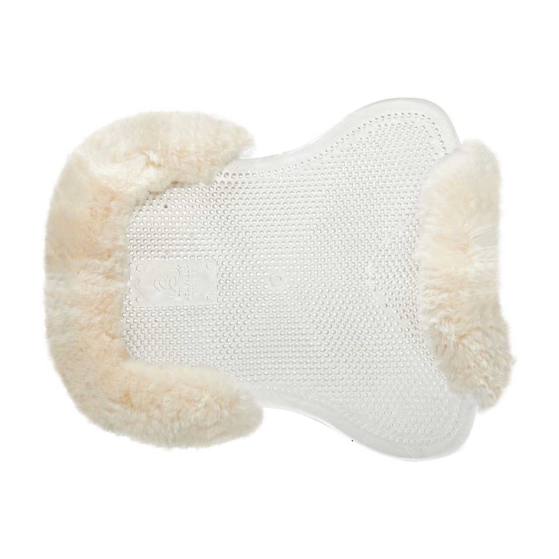 Acavallo Compensatore pony gel Classic con montone sagomato - Trasparente - colore montone Sheepskin  Natural
