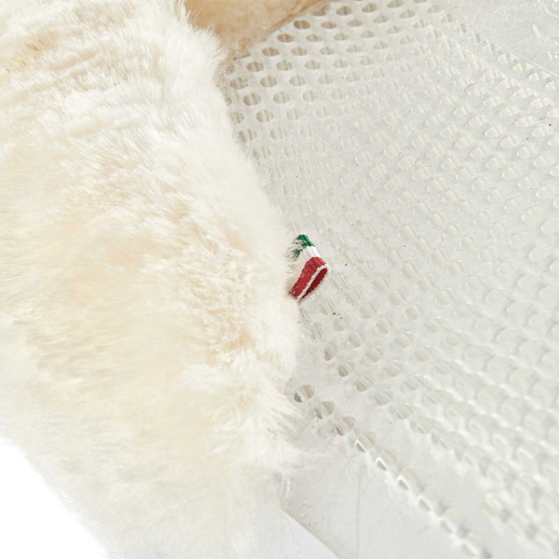 Acavallo Compensatore pony gel Classic con montone sagomato - Trasparente - colore montone Sheepskin  Natural
