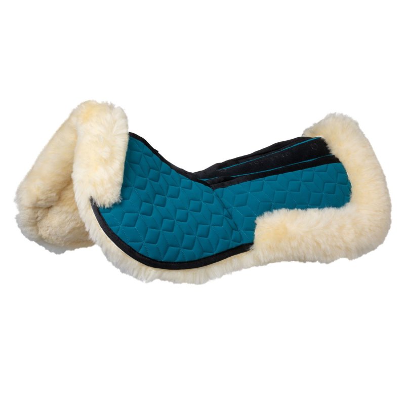 Equestro Compensatore elastan con tasche e montone - Petrolio/Naturale