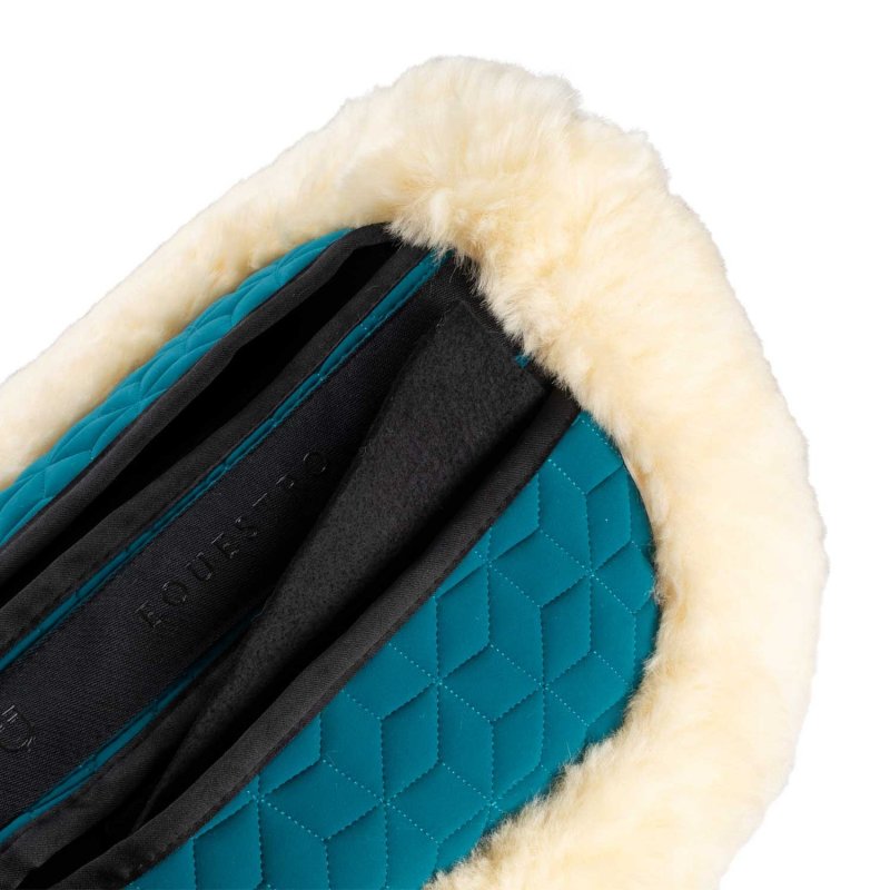 Equestro Compensatore elastan con tasche e montone - Petrolio/Naturale