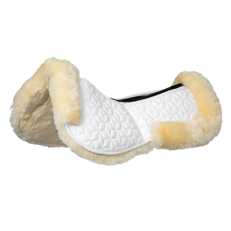 Equestro Compensatore elastan con tasche e montone - Bianco/Naturale