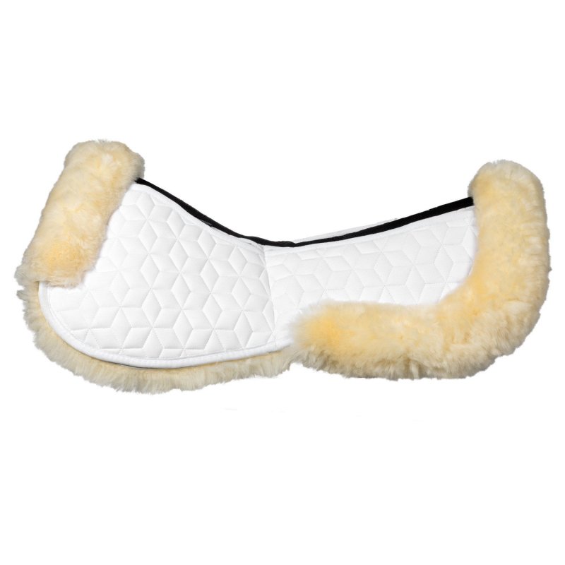 Equestro Compensatore elastan con tasche e montone - Bianco/Naturale